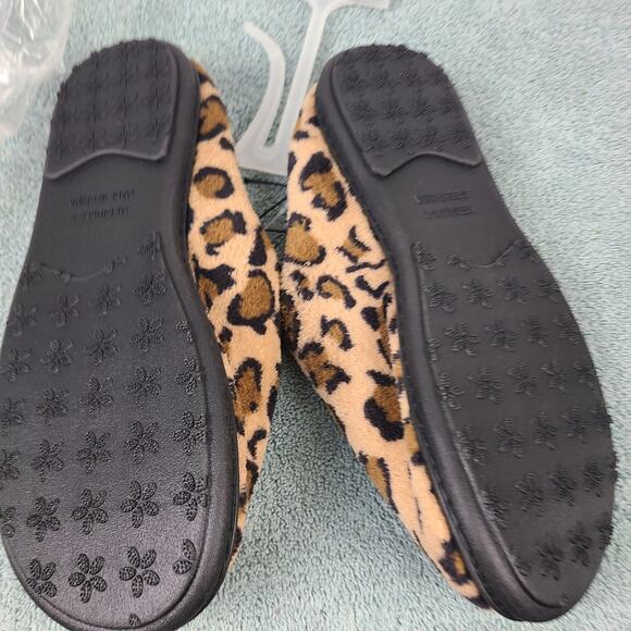 Bobbie Brooks Ladies Slip-on Slippers Cheetah/Leopard Print Small (8-9) Medium - Picture 5 of 8